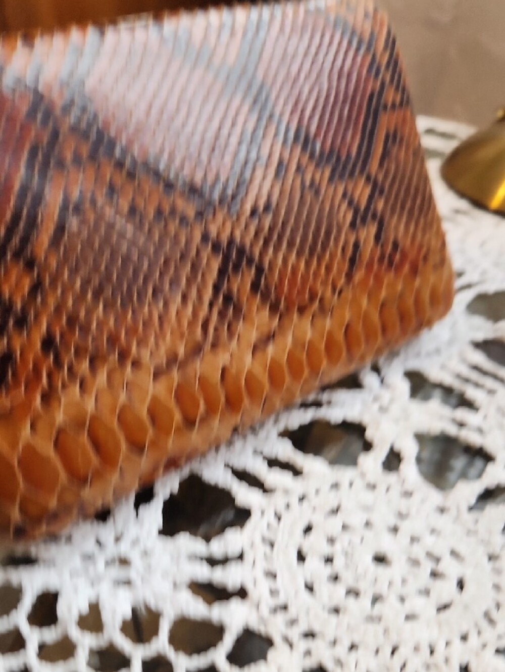 Large Snakeskin Pattern Wallet - Picture 6 of 6